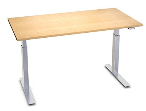 UpDownDesks ESSENTIAL Standing Desk – Electric Height Adjustable Sit-Stand Computer Desk (30" x 60") Maple