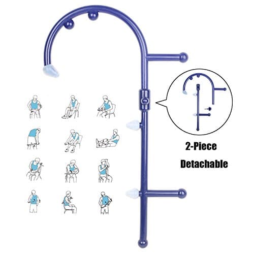 Sokiss 2-Piece Self Trigger Point therapy Massage Tool - Detachable Shoulder Back &amp; Neck Acupressure Massager - Myofascial Release Tool &amp; Deep Muscle Massage Stick