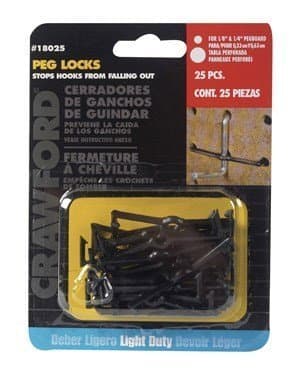 Crawford Peg Hook Locks by LEHIGH GROUP/CRAWFORD PROD