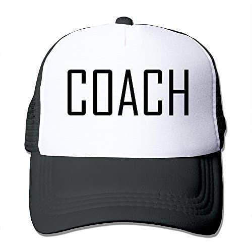 Unisex Coach Adjustable Trucker Hat Black