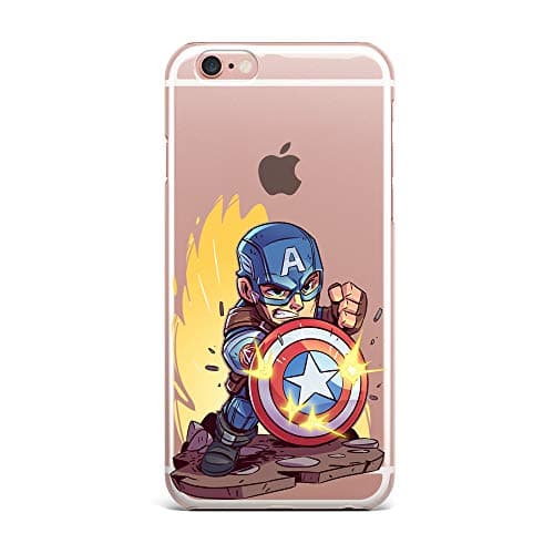 iPhone 6s Case, iPhone 6 Case, Aertemisi Clear TPU Soft Slim Flexible Silicone Cover Phone Case for Apple iPhone 6s / iPhone 6 (4.7'') - Captain America Civil War