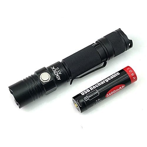 Atactical A1S Neutral White LED Flashlight, Pocket-Sized LED Torch, Super Bright 1150 Lumens CREE LED, IPX7 Water Resistant, 5 Modes Low/Mid/High/Trubo/ Strobe for Indoors and Outdoors
