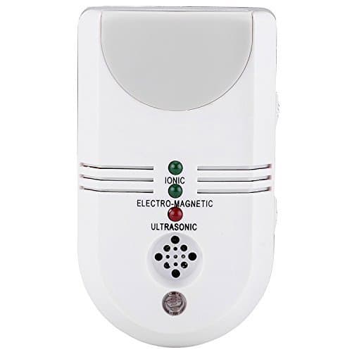Greatwork 5 in 1 Ultrasonic and Electromagnetic Pest Repeller with Ionic Air Purification and LED Night Light Against All Types of Rodents and Insects