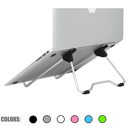 SACVON Laptop Stand,Foldable,Portable,Stable,Adjustable Height Width &amp; Angle,for Laptop/MacBook/Notebook/ipad/Light Weight Folding Aluminum Stand-Black