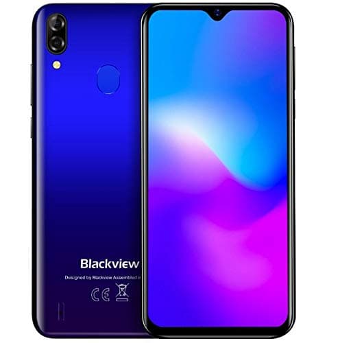 (2019) Blackview A60 Pro Android 9.0 4G Unlocked Mobile Phone, 6.1"Waterdrop Screen DUAL SIM Free Smartphone, HELIO A22 MTK6761 Quad Core 2.0GHz 3GB+16GB, 4080MAh Battery, Face Unlock, GPS - Blue