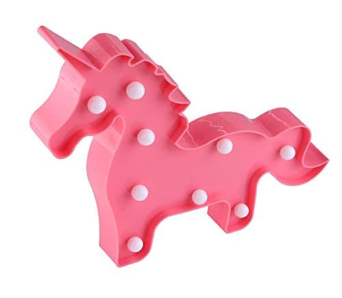 LED Night Lamp Marquee Indoor Light 3D Table Light Wall Lamp for Home,Birthday Party Light Decoration,Holiday Gift for Kids Battery not Include (Unicorn)