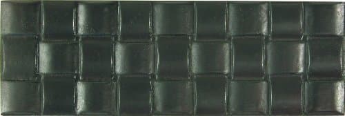 Brass Elegans 51BW-DBZ Basket Weave Design Solid Metal 6-Inch X 2-Inch Accent Tile, Durable Dark Bronze Finish