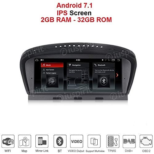 ANDROID 7.1 PX3 2GB RAM 32GB ROM GPS USB SD WI-FI DAB+ OBD2 TMPS Bluetooth Navigation BMW 5 Series E60 E61 E63 E64 2009-2010, BMW 3 Series E90 E91 E92 2009-2012 Original CIC System