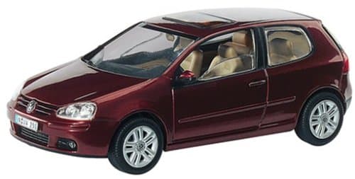 Die-cast Model VW Golf Mark V (1:43 scale in Metallic Red)