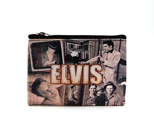 Elvis Presley Small Makeup Bag (Peach)