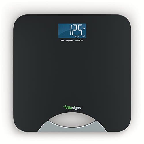 Vitasigns VS41133-0200 Bluetooth Smart Bathroom Scale, Black