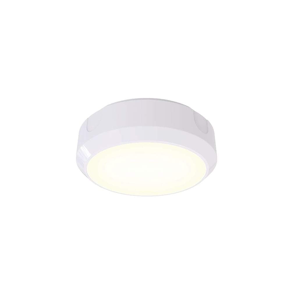 Ansell Lighting Delta LED 14W LED Circular Bulkhead Microwave Sensor White Base, Opal Cover