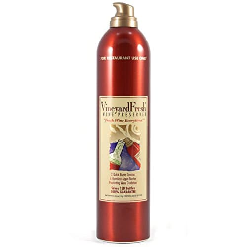 Wine Preserver | Argon Wine Preserver Spray | Save Open Bottles of Wine | Restaurant Size Saves 120 Bottles | 1 Can (Aluminum 16g)