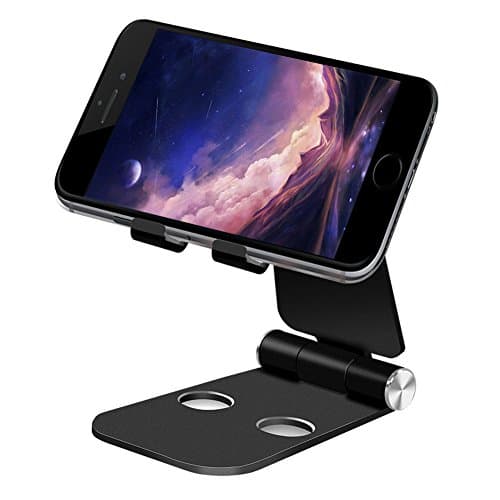Foldable Phone Tablet Stand,Noyazu Multi Angle Portable Dual Folding Cell Phone Holder Universal Stand for 4-10 Inch Kindle Fire Paperwhite iPad 2017 Pro 9.7, 10.5, Air mini 2 3 4,Nintendo Switch