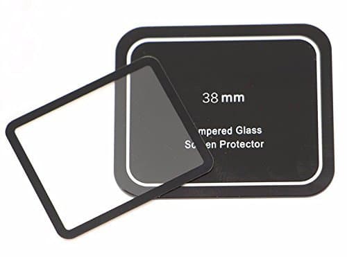 LikeItY Apple Watch Screen Protector 42mm - Tempered Glass Screen Protector for Apple Watch Series 3/2/1 [Cover Flat Area Only][Anti-Fingerprint][Anti-Bubble]