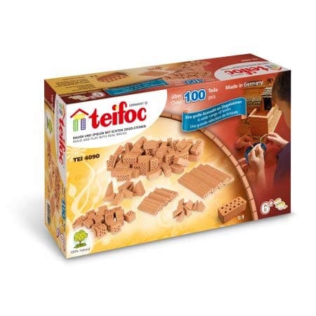 Eitech 4090 Teifoc Mixed Components Brick Construction Set - 104 Pc. Pack of 3