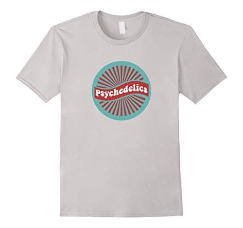 Mens Psychedelics T-shirt Large Silver