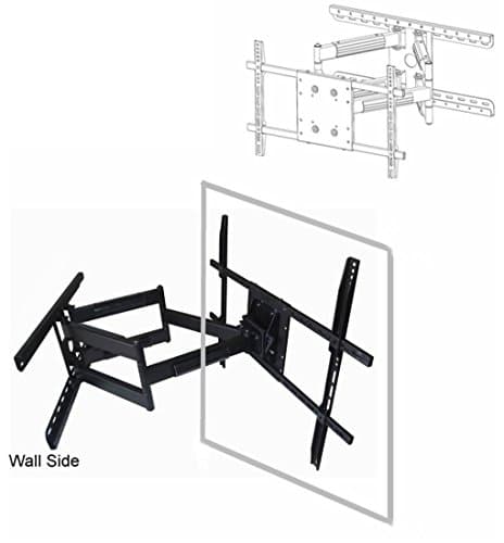 Long 31.5" extension Articulating Wall Mount (16" or 24" stud) for Samsung UN65H6350, UN-65EH600​0 LED TV