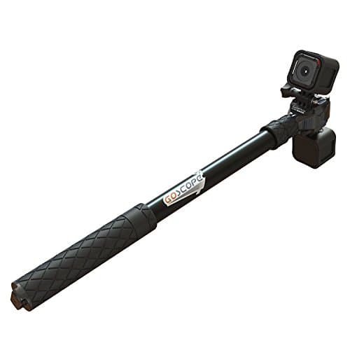 GoScope Boost, Black, & FreeRide Combo Telescoping Extension Pole w/ Mount | Selfie Stick w/ Mount | for GoPro & Smartphones
