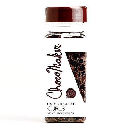ChocoMaker Dark Chocolate Curls 1.25 oz each (5 Items Per Order)
