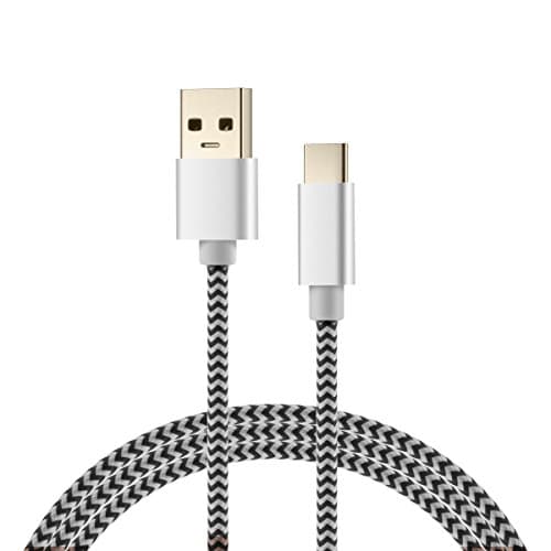 USB Type C Charger Cable,SHNVIR USB C to USB 3.0 Nylon Braided Android Charger Cable Fast Charging Phone Charger Cord for Samsung Galaxy S8, S8 Plus,Note 8, LG G6 V20 G5,New Macbook and More (Gray)