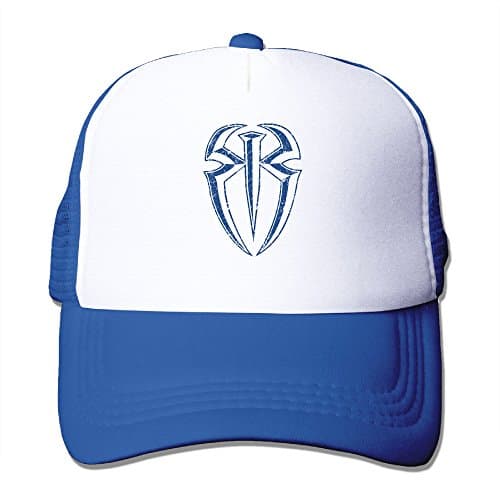 Roman Reigns Empire Trucker Hat Mesh Cap Adjustable Snapback Strap RoyalBlue