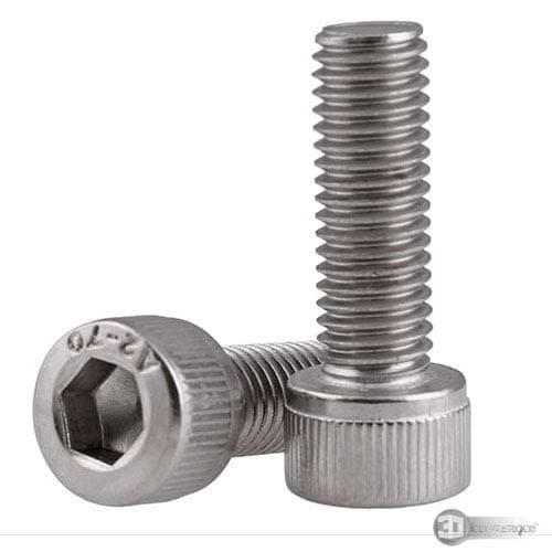3D Innovations M5 X 12 Socket Head Cap Screws, Allen Socket Drive, A2-70, 304 Stainless Steel, Fully Thread, Bright Finish, Machine Thread, Quantity -25 pcs (M5 X 12)