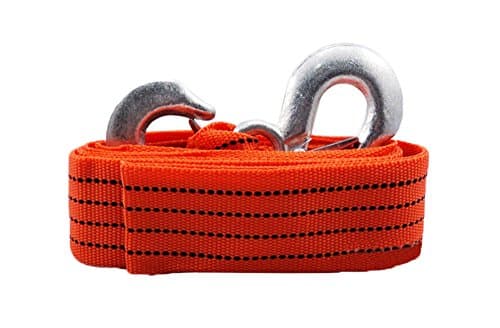 niceeshop(TM) 4M 3 Tons Car Tow Cable Towing Strap Rope With Hooks