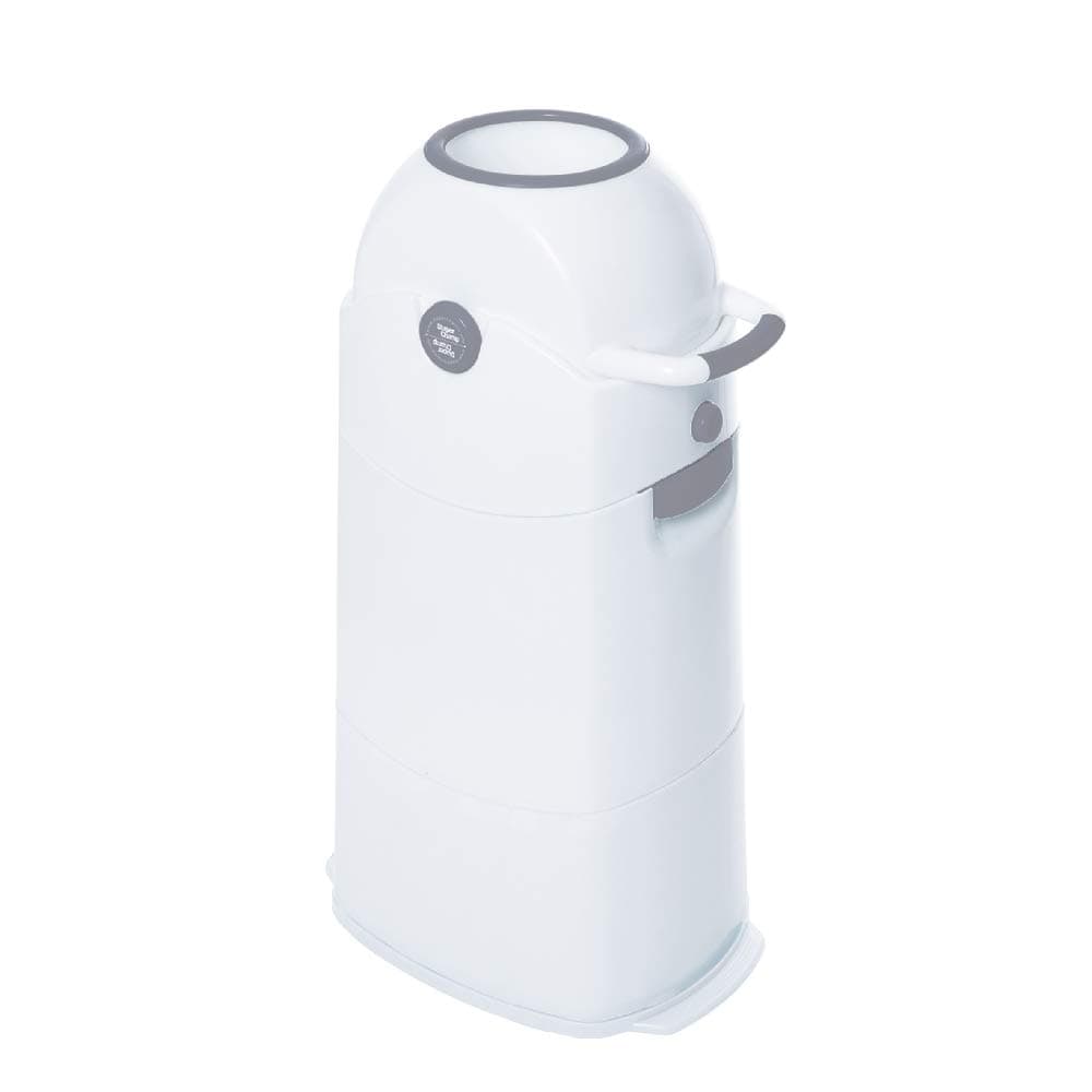Diaper Champ Odour-Proof Nappy Bin Medium Silver for Standard Rubbish Bags
