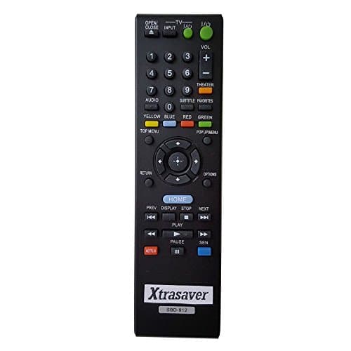 Xtrasaver New Replacement Control for Sony Blu-Ray DVD Remote SBD-912 for BDP-S570 BDP-S470 BDP-S270