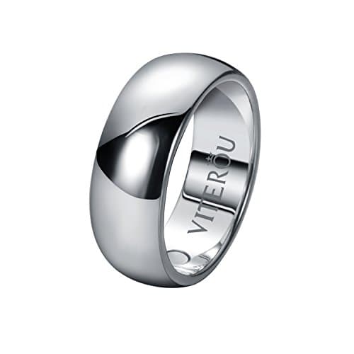 VITEROU Basic Magnetic Pure Copper Therapy Ring with 2 Magnets for Arthritis Pain Relief,3500 Gauss (Silver color,# 13)