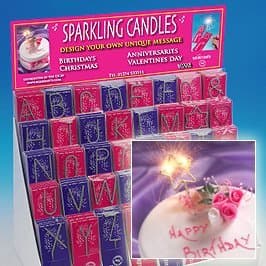Number 4 Sparkler by Wondercandle