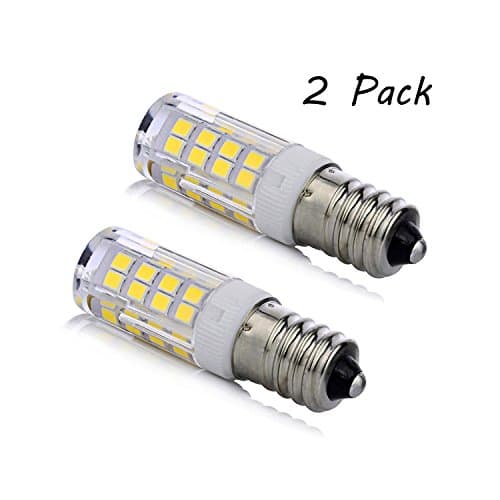 E14 Led Bulb Dimmable, 4W Equivalent 35W- 45W halogen lamps, AC 110V-130V Daylight White 6000K Candelabra Screw base Omni-directional for Ceiling fan, sewing machine, range hood Lighting(2 Pack)