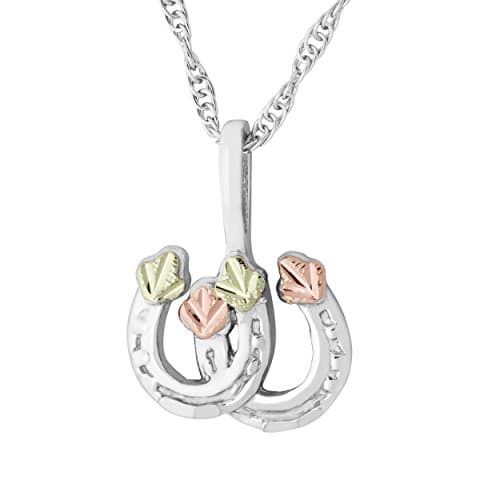 on Silver Double Horseshoe Pendant