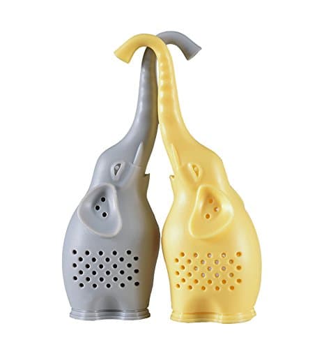 Wilker Silicone Tea Infuser, Creative Elephant Tea Strainer（pack of 2）