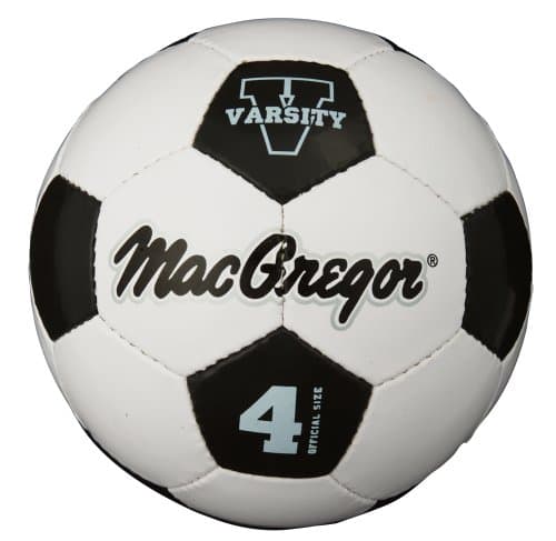 Regent MacGregor Varsity #4 Soccer Ball (Black/White, Medium)