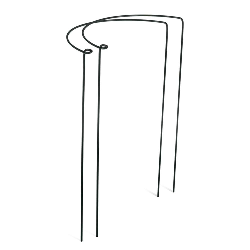 ADSRO 2 Pack Semi Circular Border Support, Plant Support Garden Stakes DIY Climbing Trellis Flower Supports Peony Cages for Ivy Roses Cucumbers Clematis Supports