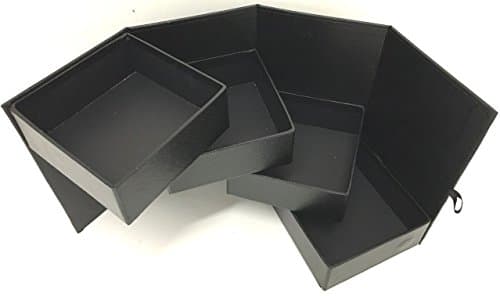 Ameniti, 4 Tier Petite Box Black Empty