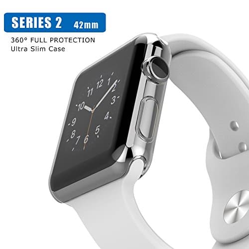 2017 Apple Watch 3 Case,iwatch Screen Protector Tpu All-around Protective Case 0.3mm Hd clear Ultra-thin Cove (Series 2, 42mm)r