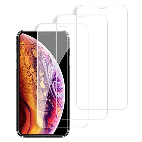 iPhone XS Max Screen Protector Tempered Glass (3 Packs), High Clarity, Bubble Free, Anti Impact Scratch and Fingerprint