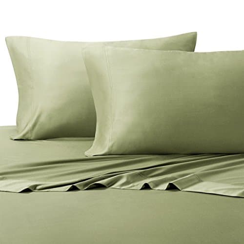 TENCEL EUCALYPTUS ABRIPEDIC SOFT & COOL SHEETS Luxurious & Breathable made from Sustainable 100% Tencel Fiber from Eucalyptus Trees, fits up to 18" deep Mattress (Sage, King)