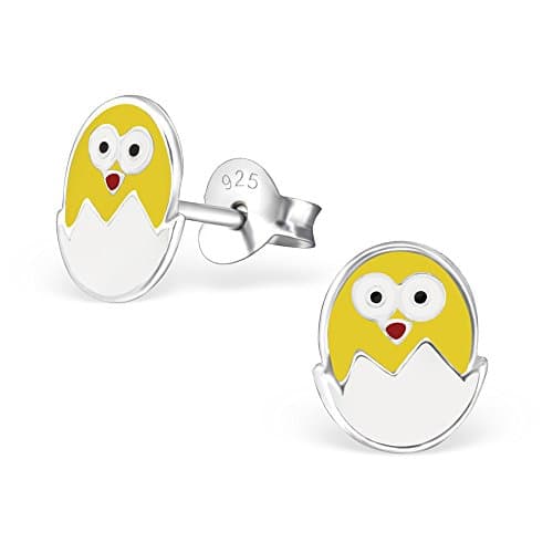 Katy CraigChick and Egg Earrings - Sterling Silver Easter Chicken
