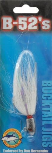 B52 Bucktail-1/2 Oz.- Chrome/White