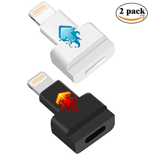 Lightning Extender Dock , 8 AM 2 Pack iPhone Male to Female 8 Pin Dock Extender for Lifeproof Otterbox Case, Lightning Extension Charger Adapter for iPhone X 8 7 Plus 6S 6 Plus SE 5S 5C 5 iPad...