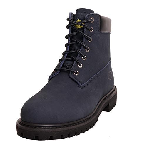 6" Men's Soft Toe Work Boots - Stylish Leather Work Boots - Lace Up, Oil and Slip Resistant Boots with Rubber Outsoles