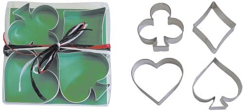 Card Tin Cookie Cutter 4 Pc Set L1865