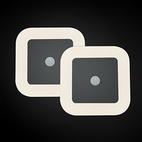 [ Bright White Glow ] Motion Activated LED Night Light, Plug in Sensor Nite Lite, 2 Pieces