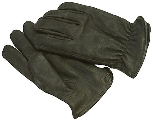 Napa Deerskin Driver Gloves with Thinsulate Lining (Black, Medium)