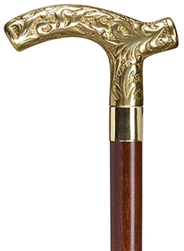Men Derby Cane Walnut Maple, Solid Brass Handle -Affordable Gift! Item