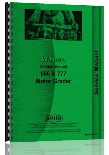 Wabco 666 Motor Grader Service Manual